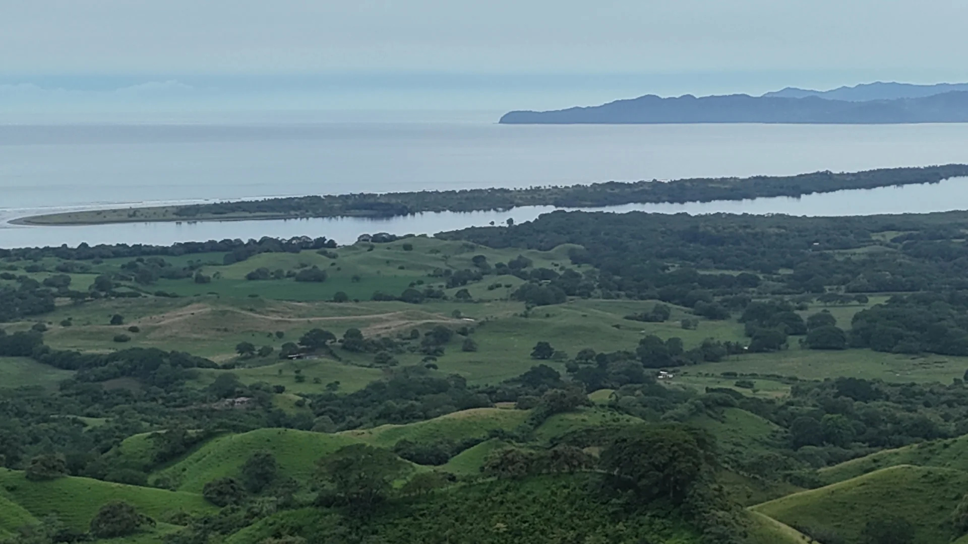 View from Cañas Horizon toward Isla Cañas and the Pacific Ocean in Panama